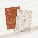 Recherche de burnt orange baby shower invitations Élégant