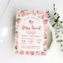 Recherche de strawberry baby shower invitations Rose