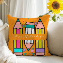 Recherche de crayon de couleur coussins Retour à l'école