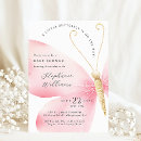 Recherche de papillon baby shower invitations Aquarelle