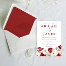 Recherche de rouge ivoire invitations Moderne
