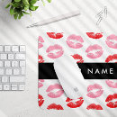 Suche nach roter lippenstift mousepads Küssen von lippen