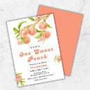 Recherche de fruit anniversaire invitations Douce comme pêche