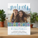 Recherche de motifs colorés invitations Diplômé