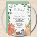 Recherche de animal baby shower invitations Aquarelle