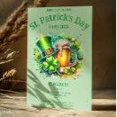 Recherche de verts de shamrock invitations Jour saint patricks