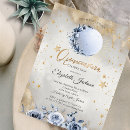 Recherche de soleil lune invitations Doré