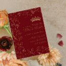 Recherche de tiara or invitations Rouge
