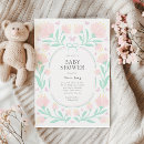 Recherche de floral baby shower fille invitations Élégant