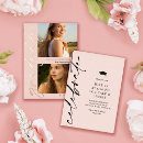 Recherche de blush graduation invitations Rose pâle
