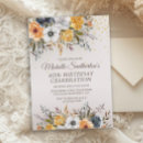 Recherche de jaune et bleu marine invitations Élégant