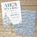 Suche nach nautical einladungen Ahooy ihren jungen
