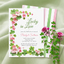 Recherche de lucky in love bridal shower invitations Printemps