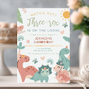 Recherche de 3 rex invitations D'anniversaire de dinosaure
