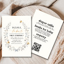 Recherche de maman à être invitations Boho rustique moderne