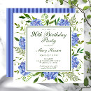 Recherche de hydrangea anniversaire invitations Bleu