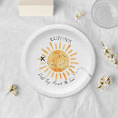 Recherche de soleil assiettes 1er anniversaire