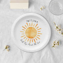 Recherche de soleil assiettes 1er anniversaire