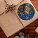 Recherche de graduation celebration autocollants Bleu