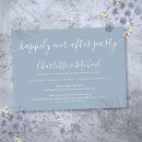 Recherche de dusty blue mariage invitations Minimaliste