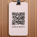 Recherche de qr code bagages étiquettes Rose