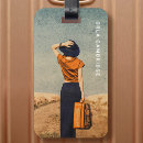 Recherche de vintage luggage tags Minimaliste