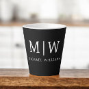 Recherche de blanc tasses Monogramme