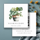 Recherche de feuille de pot cartes visite Aquarelle