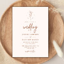 Recherche de terracotta mariage invitations Élégant moderne