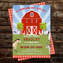 Recherche de ferme cartes invitations Barnyard