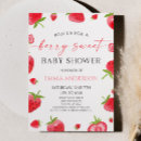 Suche nach süße erdbeere einladungen Babyparty