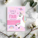 Recherche de licorne invitations Girl