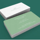 Recherche de couleur vert cartes visite Blanc