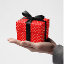 Recherche de pois rouge et blanc papier cadeau Pour elle