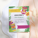 Recherche de couleurs tropicales invitations Coloré