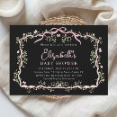 Recherche de rose noir baby shower invitations Pour elle