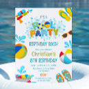 Recherche de boys pool party invitations Pour enfants