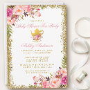 Recherche de pink baby shower invitations Fête du thé