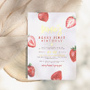 Recherche de strawberry anniversaire invitations Baies d'abord