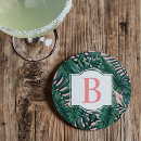 Recherche de palmier tropical dessous de verres Pour elle