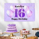 Suche nach sweet 16 banner Lila