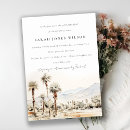 Recherche de palm spring invitations Aquarelle
