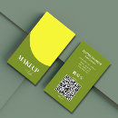Recherche de vert jaune cartes visite Beauté