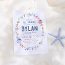 Recherche de animaux mer invitations Fête du pool