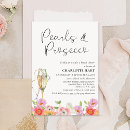 Recherche de florale de perle invitations Bride