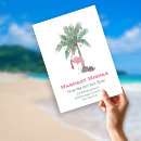 Recherche de flamingo vœux cartes Palmier