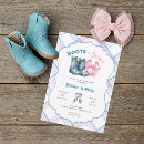 Recherche de western gender reveal invitations Garçon ou fille