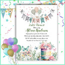 Recherche de pink butterfly baby shower invitations Aquarelle