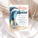 Recherche de on board baby baby shower invitations Surf