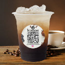 Recherche de de café restaurant autocollants Code qr